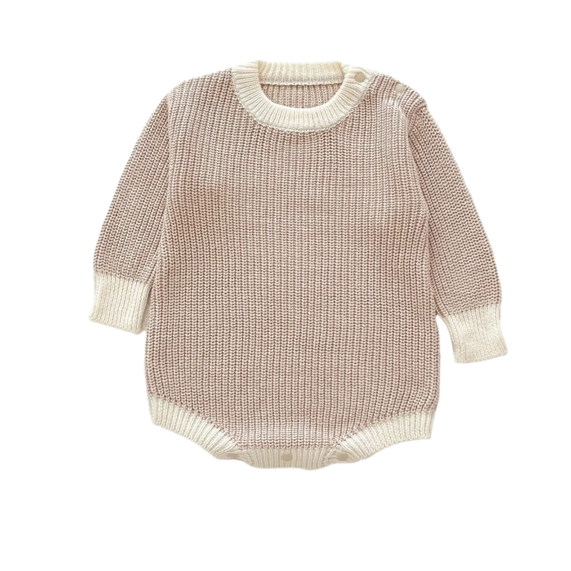 Camila Knit Romper | Apricot