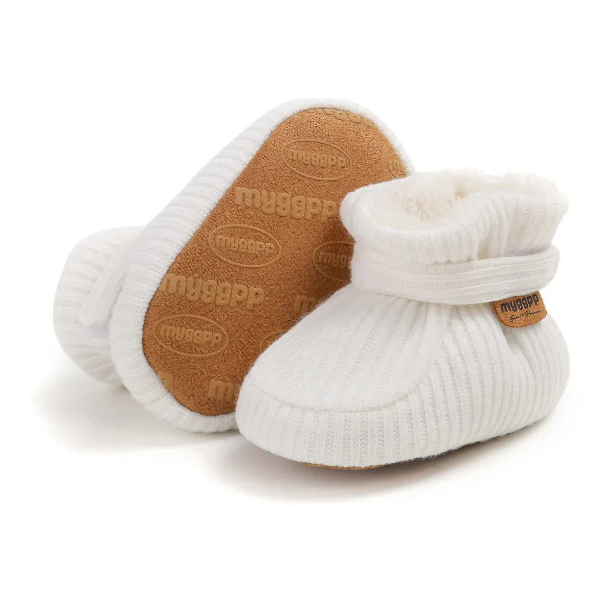 Fluffy Ribbed Slippers | Various Colours - Image 3