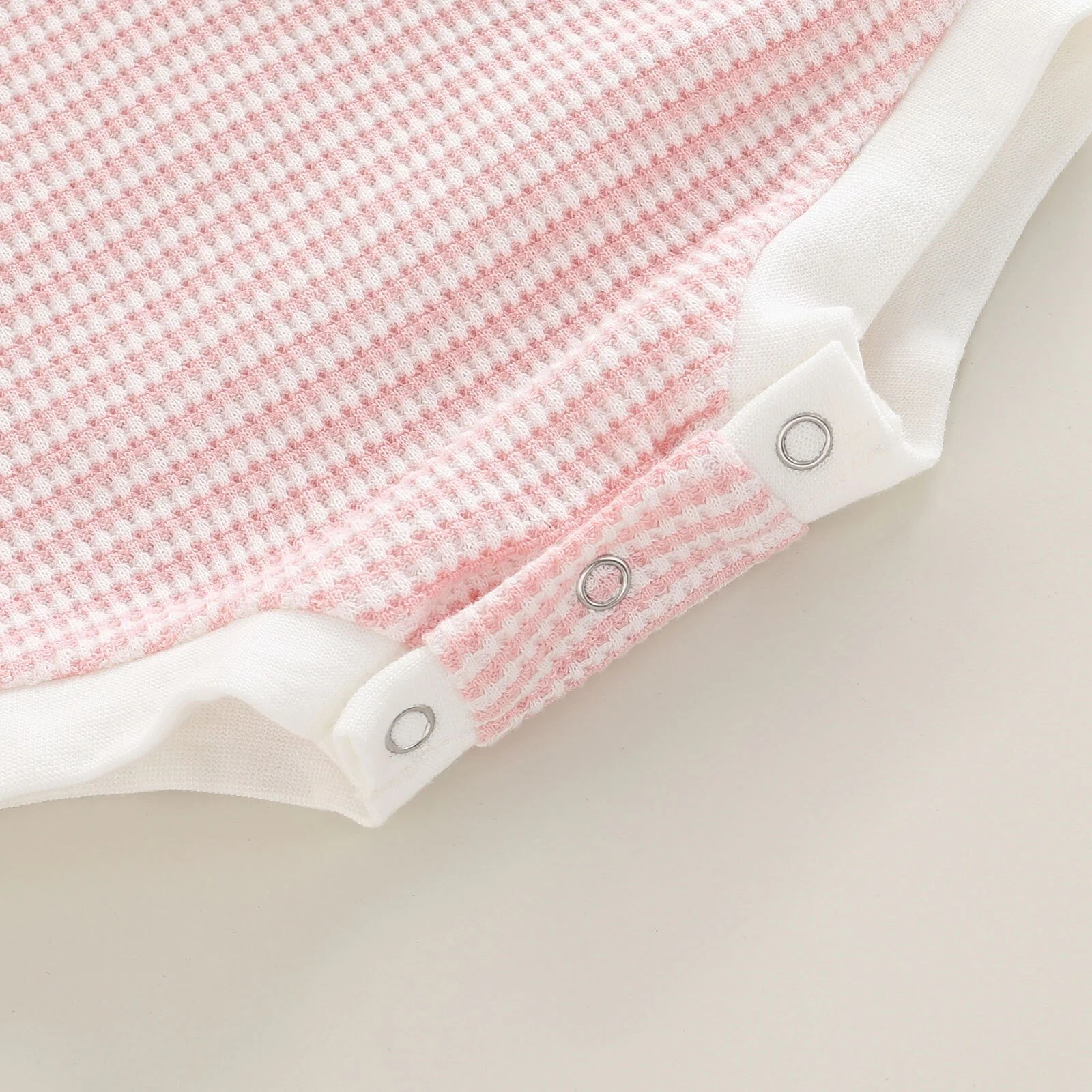 Striped Flutter Bodysuit & Matching Headband | Pink - Image 4