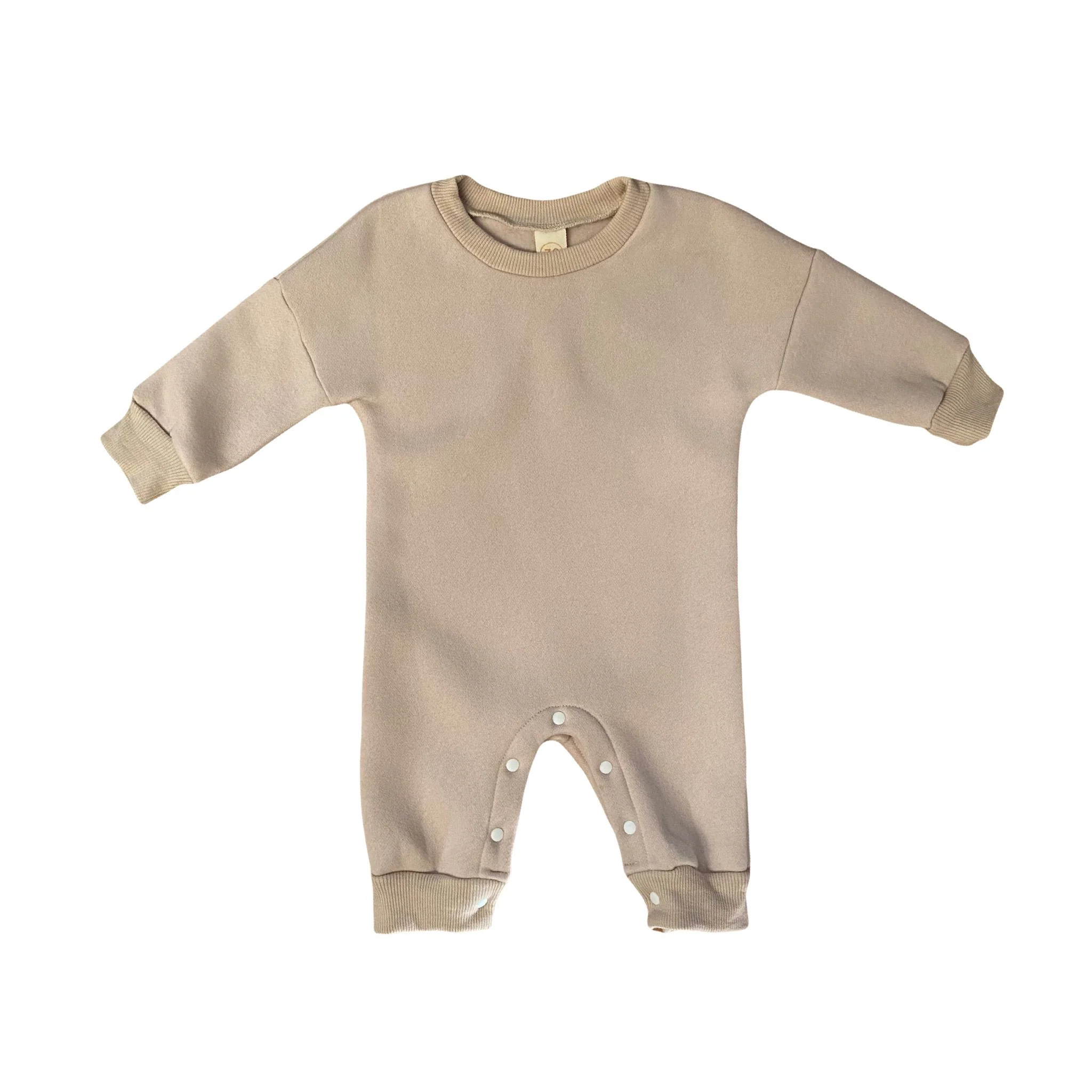 Chunky Fleece Romper | Latte *CLEARANCE* - Image 2