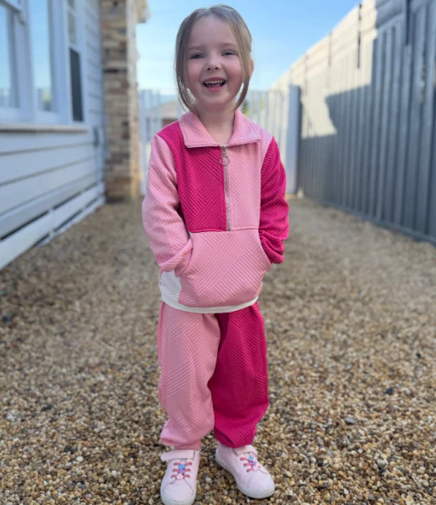 Retro Zip Tracksuit | Pink - Image 2