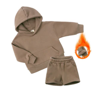 Shorts Tracksuit Set | Brown - Image 2
