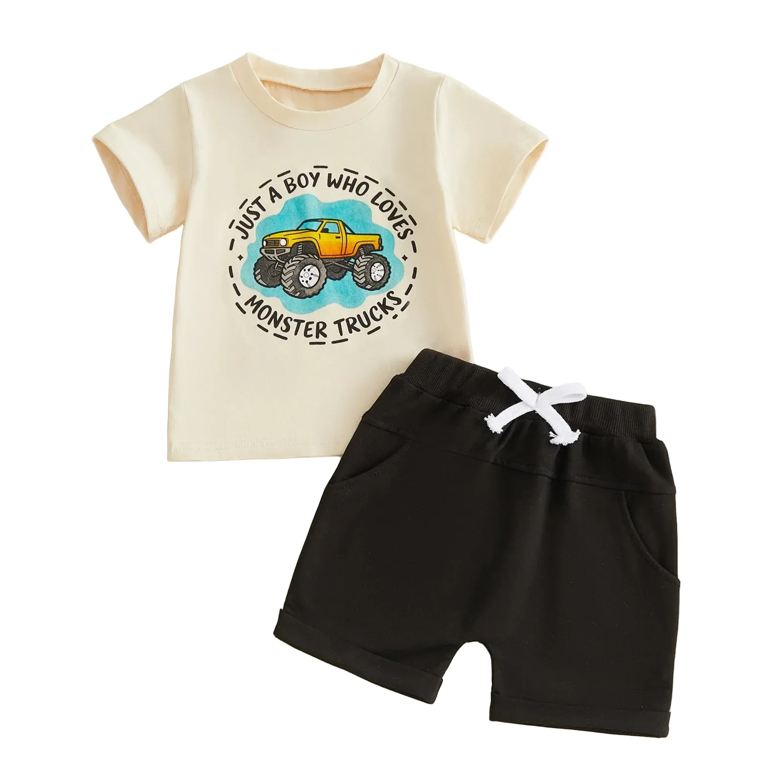 Monster Trucks Shorts Set