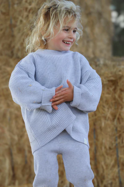 All Fenix - Mini Seam Knit Jumper | White Marle - Image 4