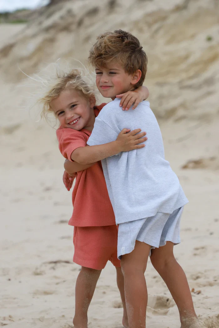 All Fenix - Mini Waffle Shorts | Grey Marle - Image 3