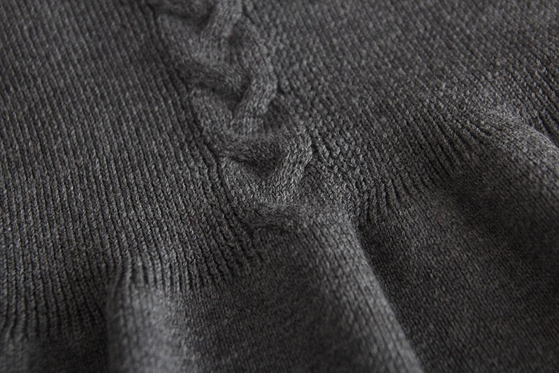 Anastacia Winter Dress | Charcoal - Image 4