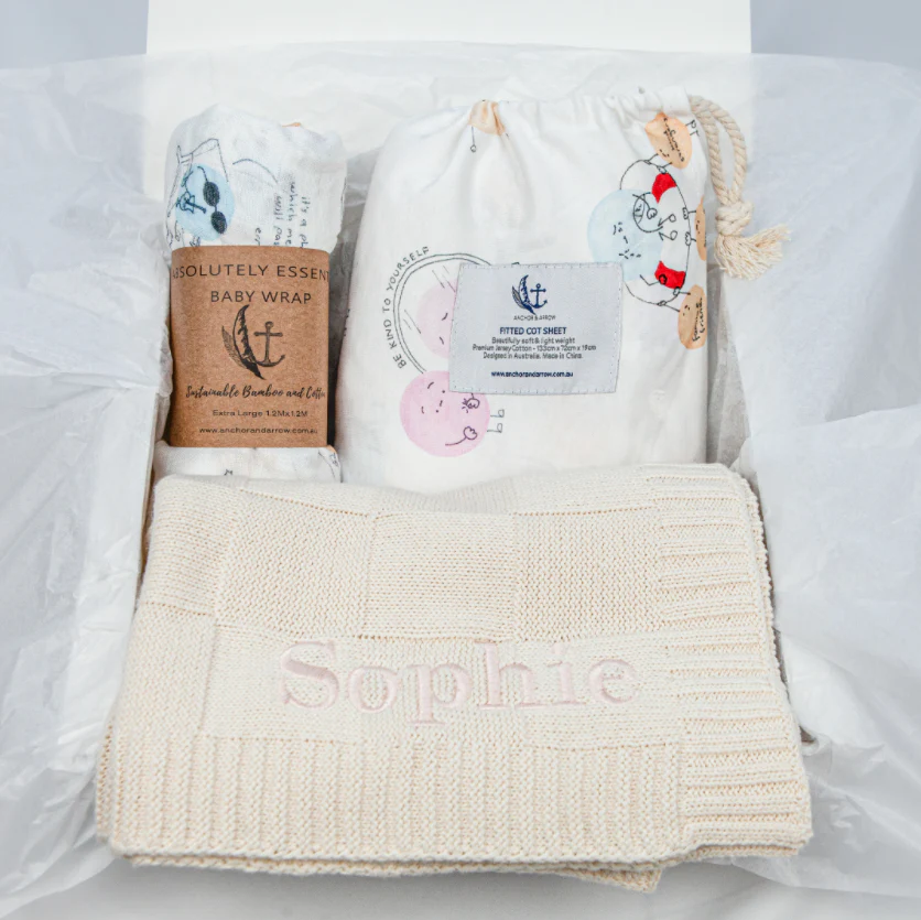Anchor & Arrow - Knit Baby Blanket | Cream - Image 3