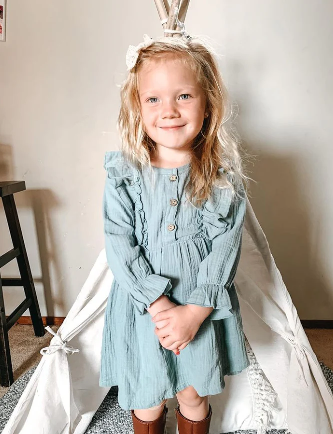 Anne-Marie Dress |  Teal - Image 2
