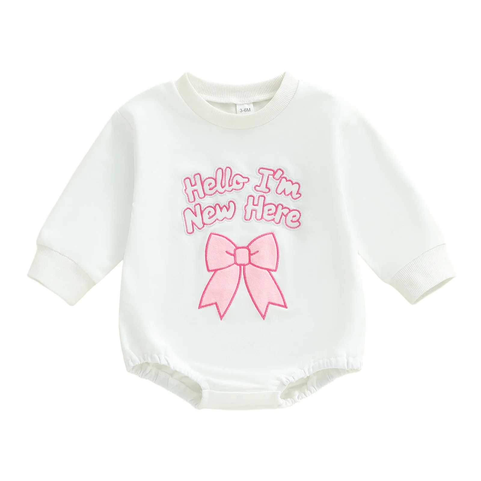I'm New Here Romper | White
