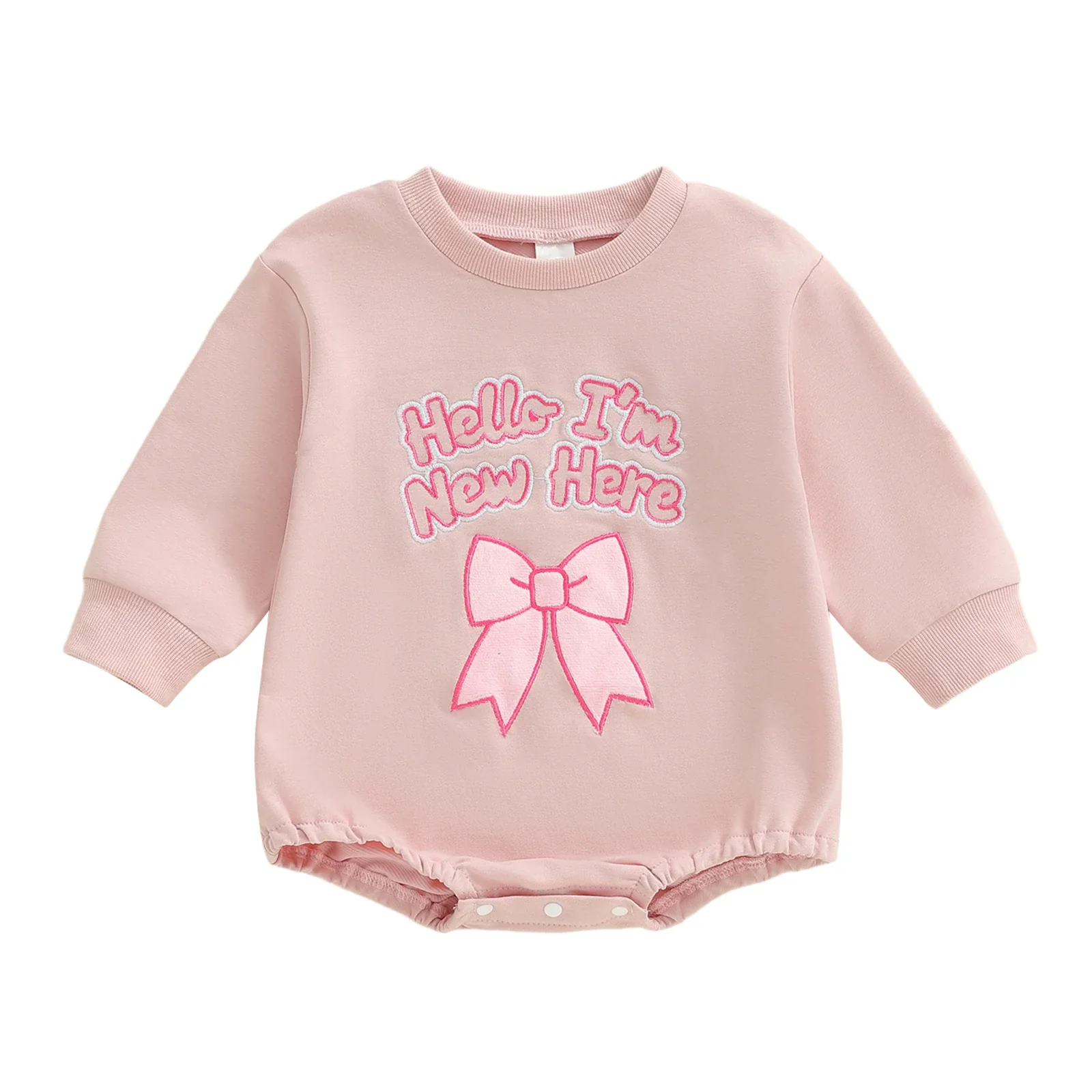 I'm New Here Romper | Pink