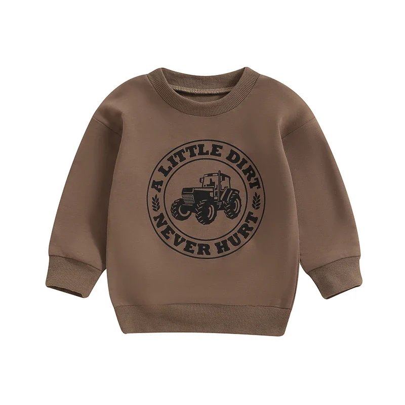 A Little Dirt Crew Top | Brown Or Beige - Image 3