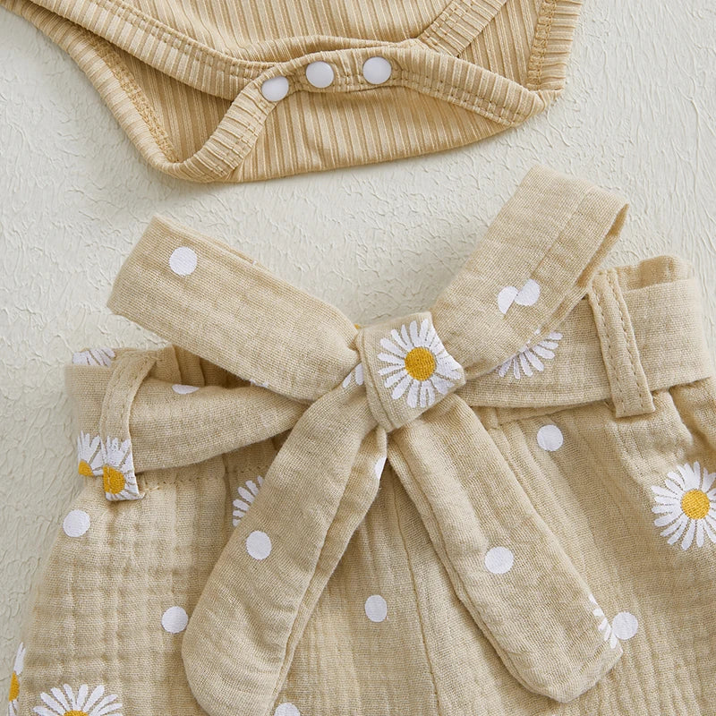 Daisy Dots 3 Piece Set | Beige - Image 5