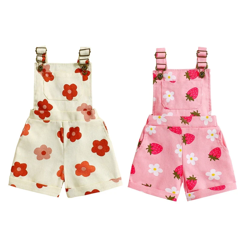 Kayla Floral Overalls | Beige - Image 2