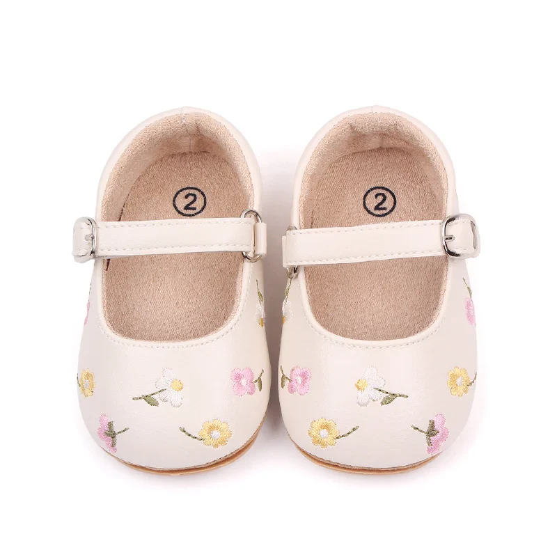 Floral Mary Jane Shoes | Cream - Image 2