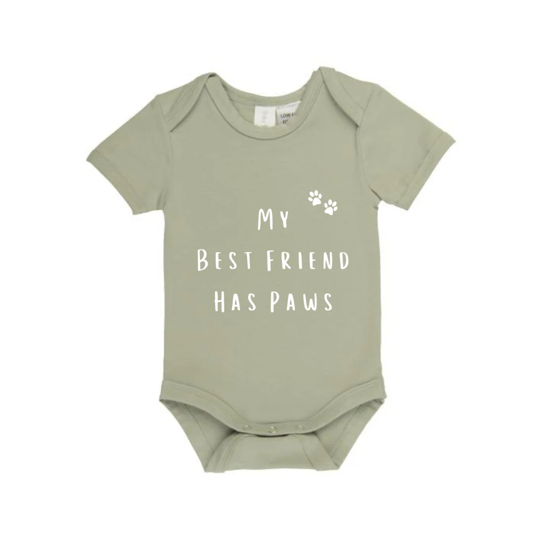 MLW By Design - Best Friend Has Paws Bodysuit | Various Colours - Image 4