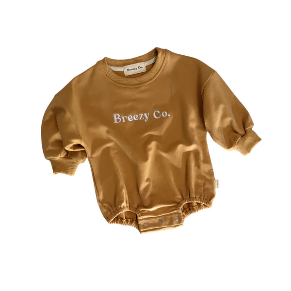 Breezy Co. - Logo Bubble Romper | Cinnamon