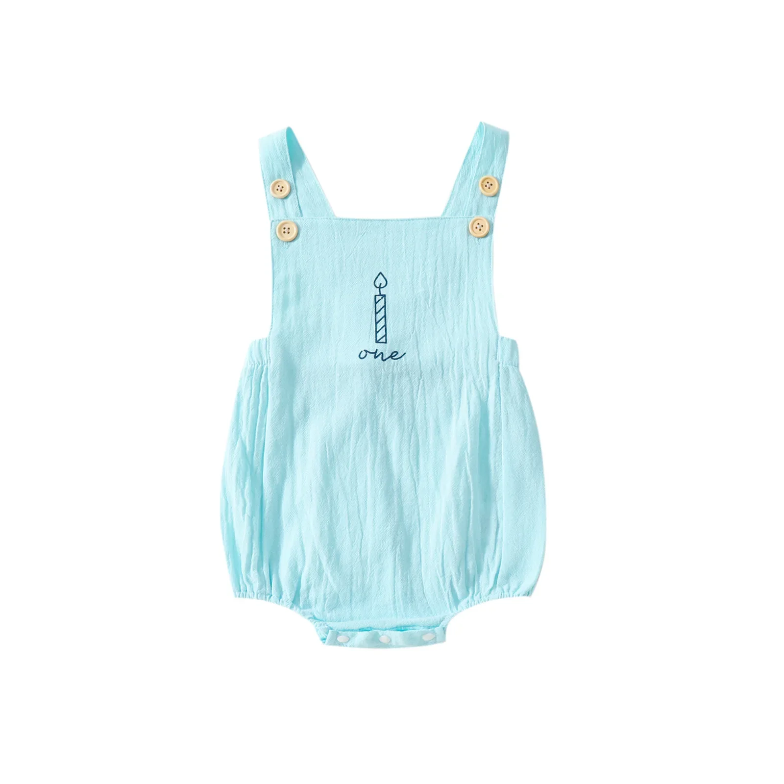 Candle Birthday One Romper | 2 Colours - Image 3