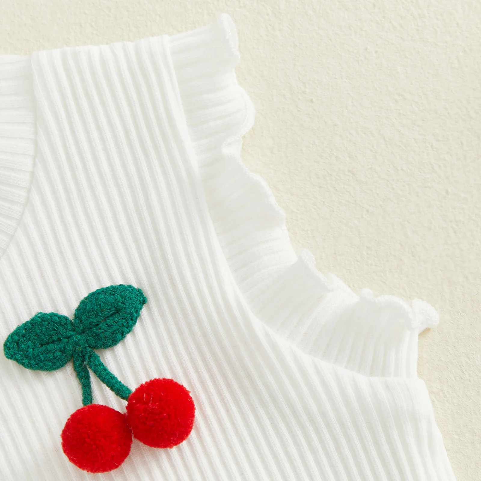 Cherry Cami & Denim Shorts Set - Image 4