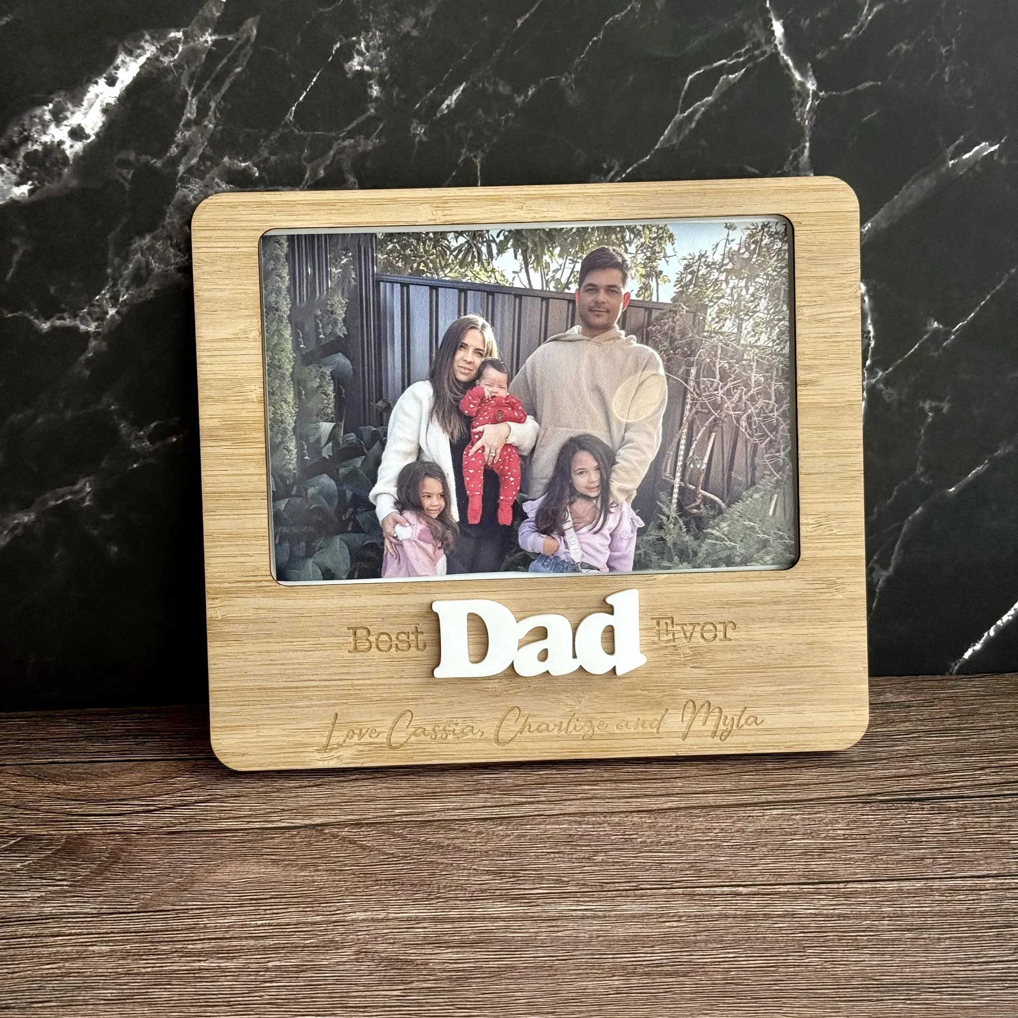 CMC GOLD - Father's Day Photo Frame | Best Dad Ever Picture Holder - Image 2