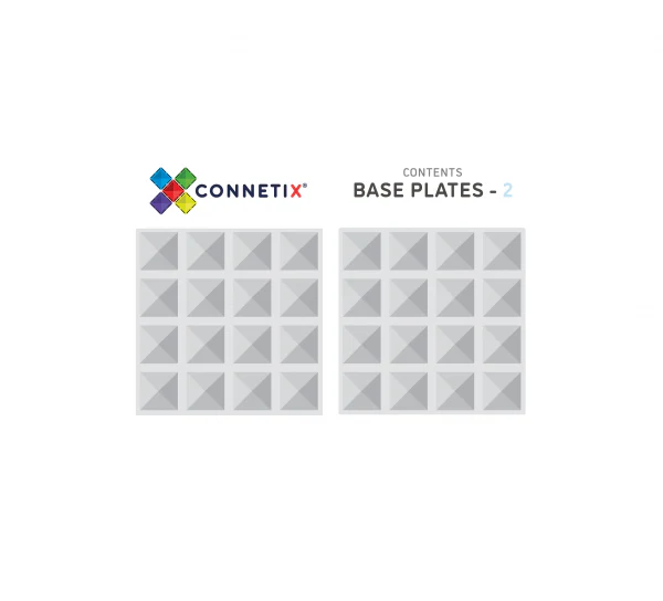 Connetix Tiles - 2 Piece Clear Base Plate Pack - Image 3
