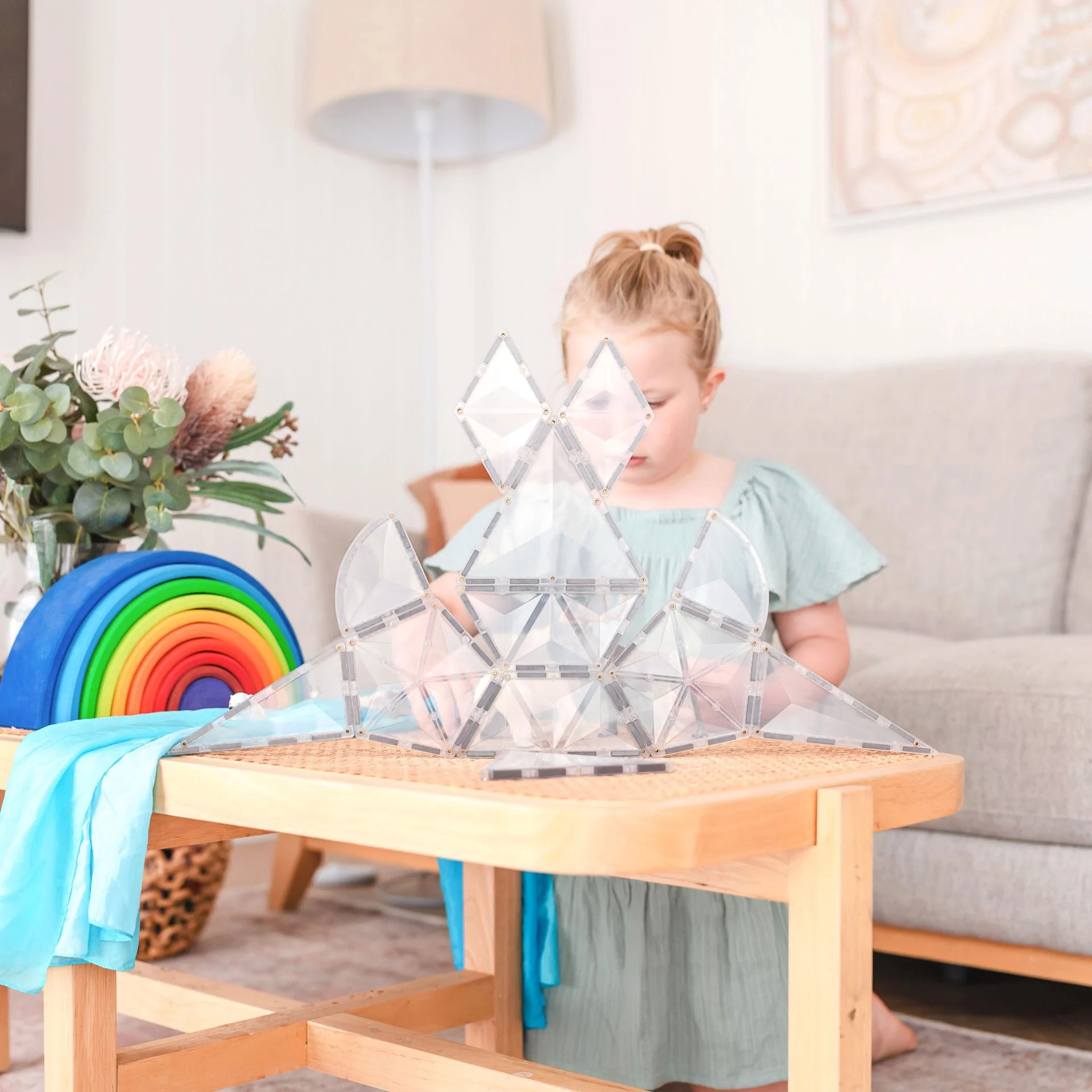 Connetix Tiles - 24 Piece Clear Shape Expansion Pack - Image 2