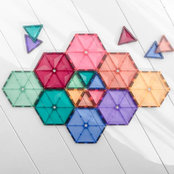 Connetix Tiles - 40 Piece Pastel Geometry Pack - Image 3