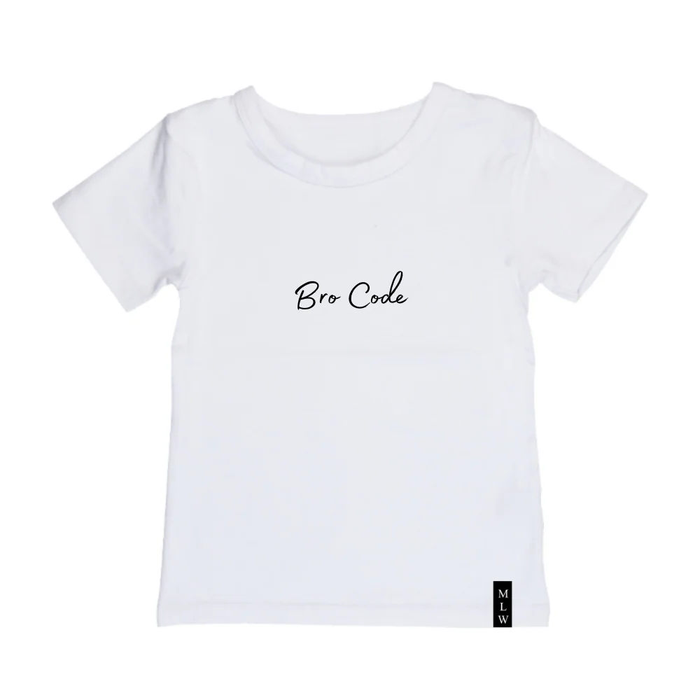 MLW By Design - Bro Code Tee | Black or White - Image 2