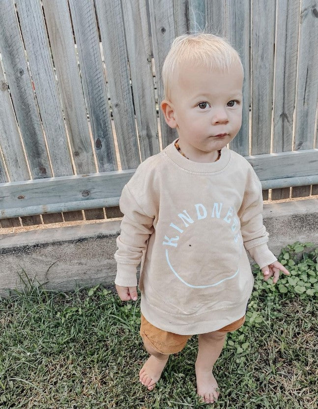 MLW By Design - Kindness Stonewash Crew | Sand or Black - Image 4