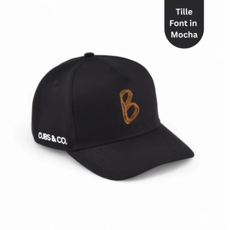 Cubs & Co - PERSONALISED INITIAL TILLIE FONT HAT | Various Colours - Image 6