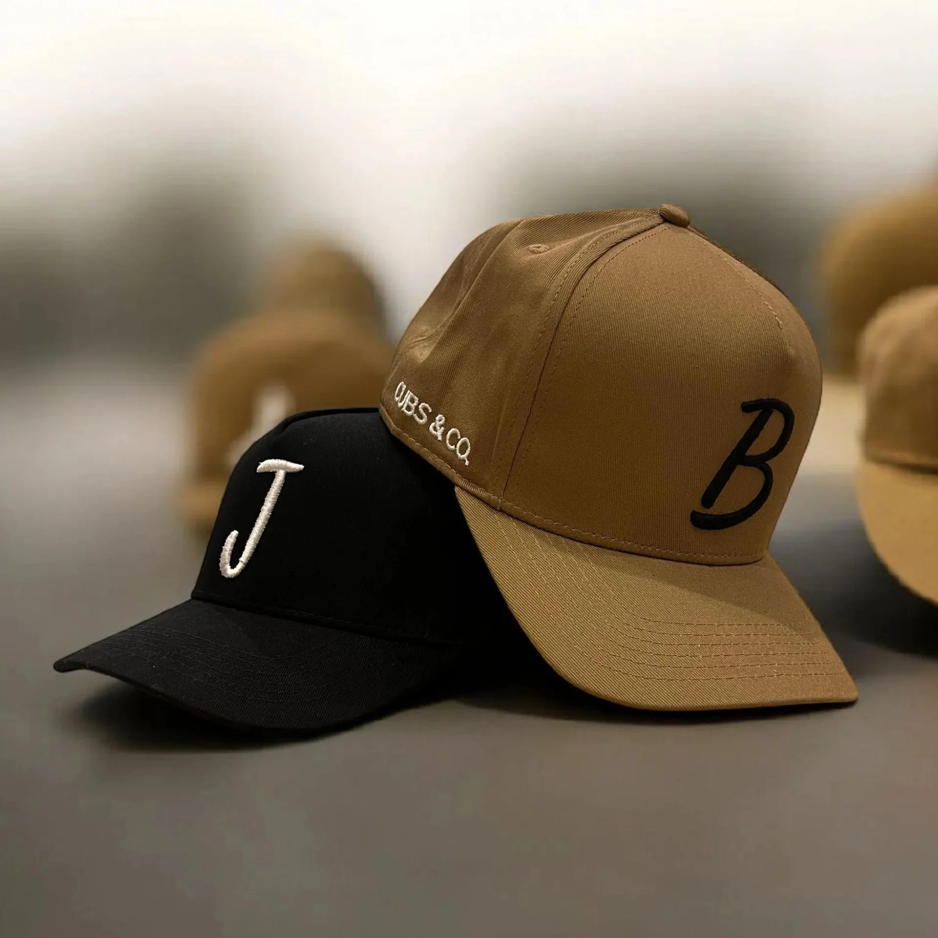 Cubs & Co - PERSONALISED Thin Font 3D INITIAL HAT | Various Colours - Image 2