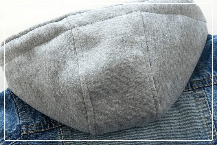 Denim Hoodie Jacket - Image 6