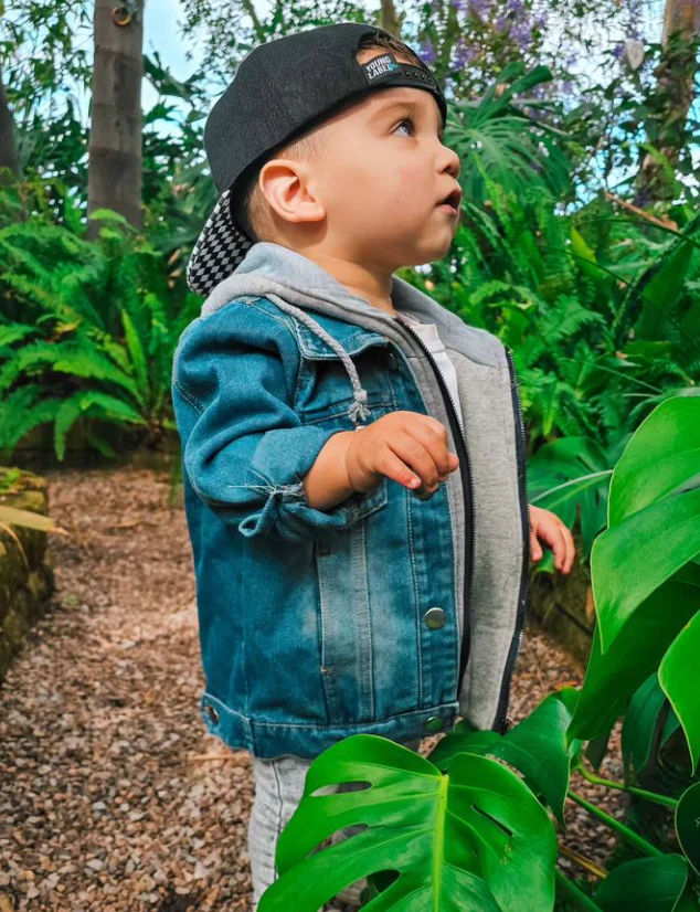 Denim Hoodie Jacket - Image 9