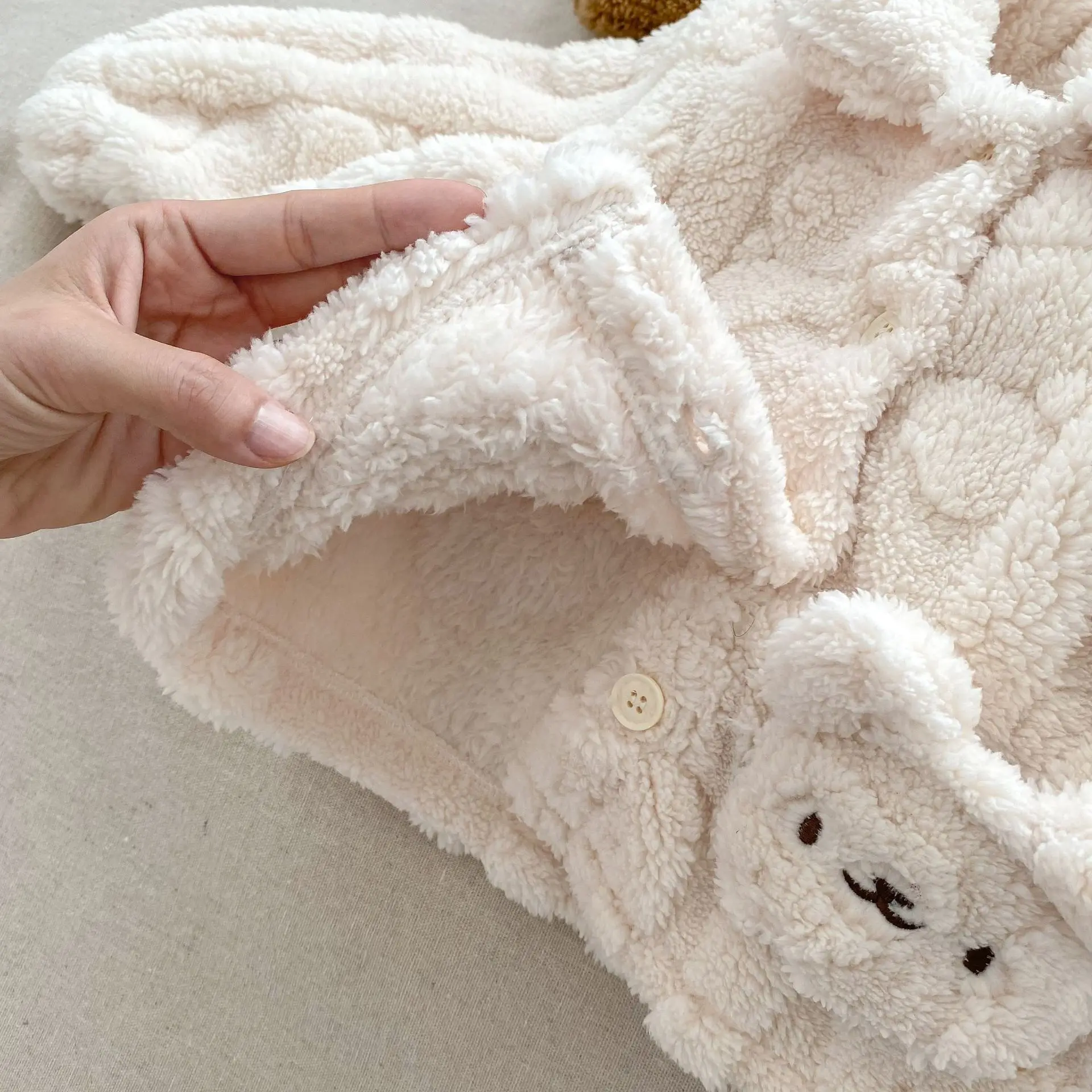 Fluffy Teddy 2 Piece Set | 3 Colours - Image 2