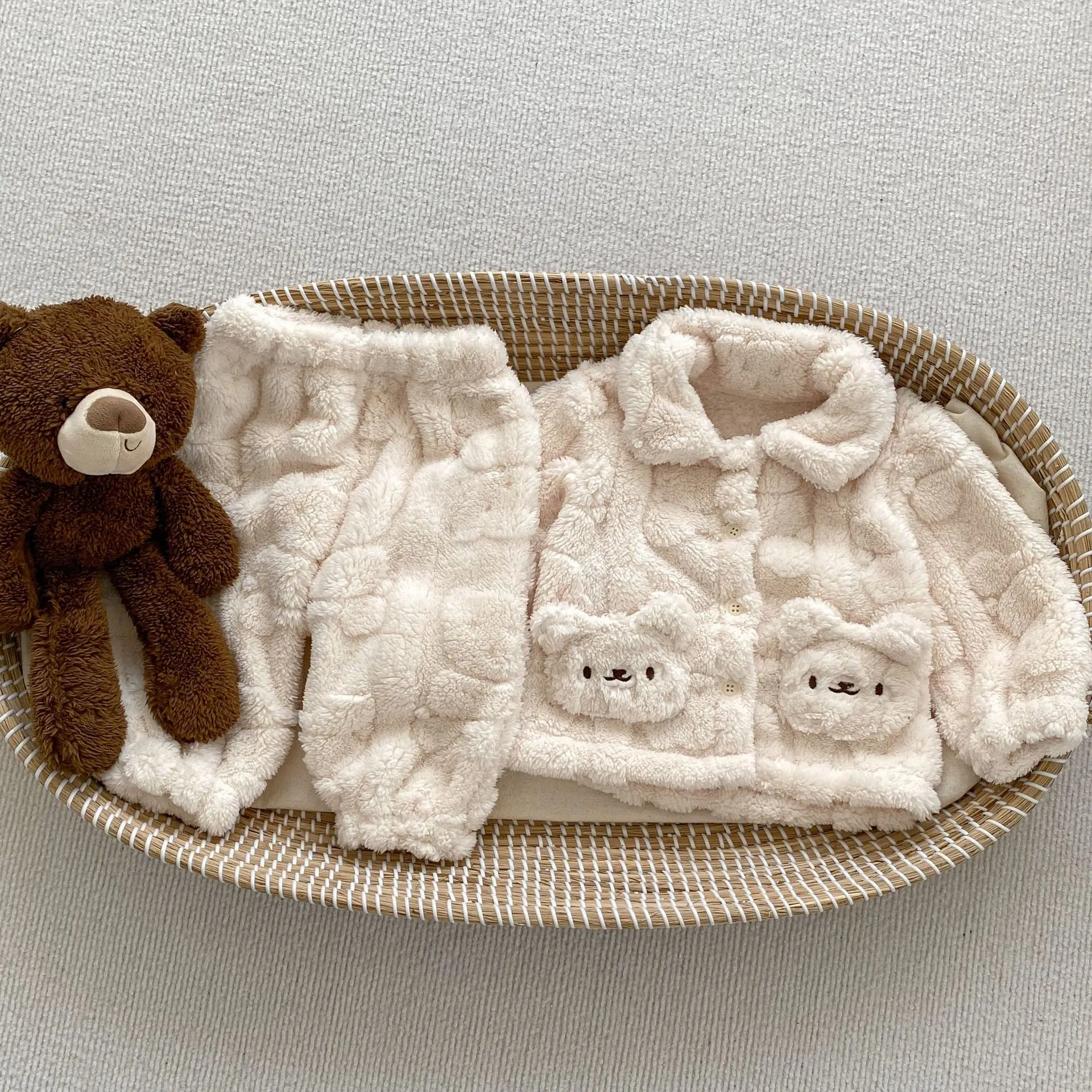 Fluffy Teddy 2 Piece Set | 3 Colours - Image 7