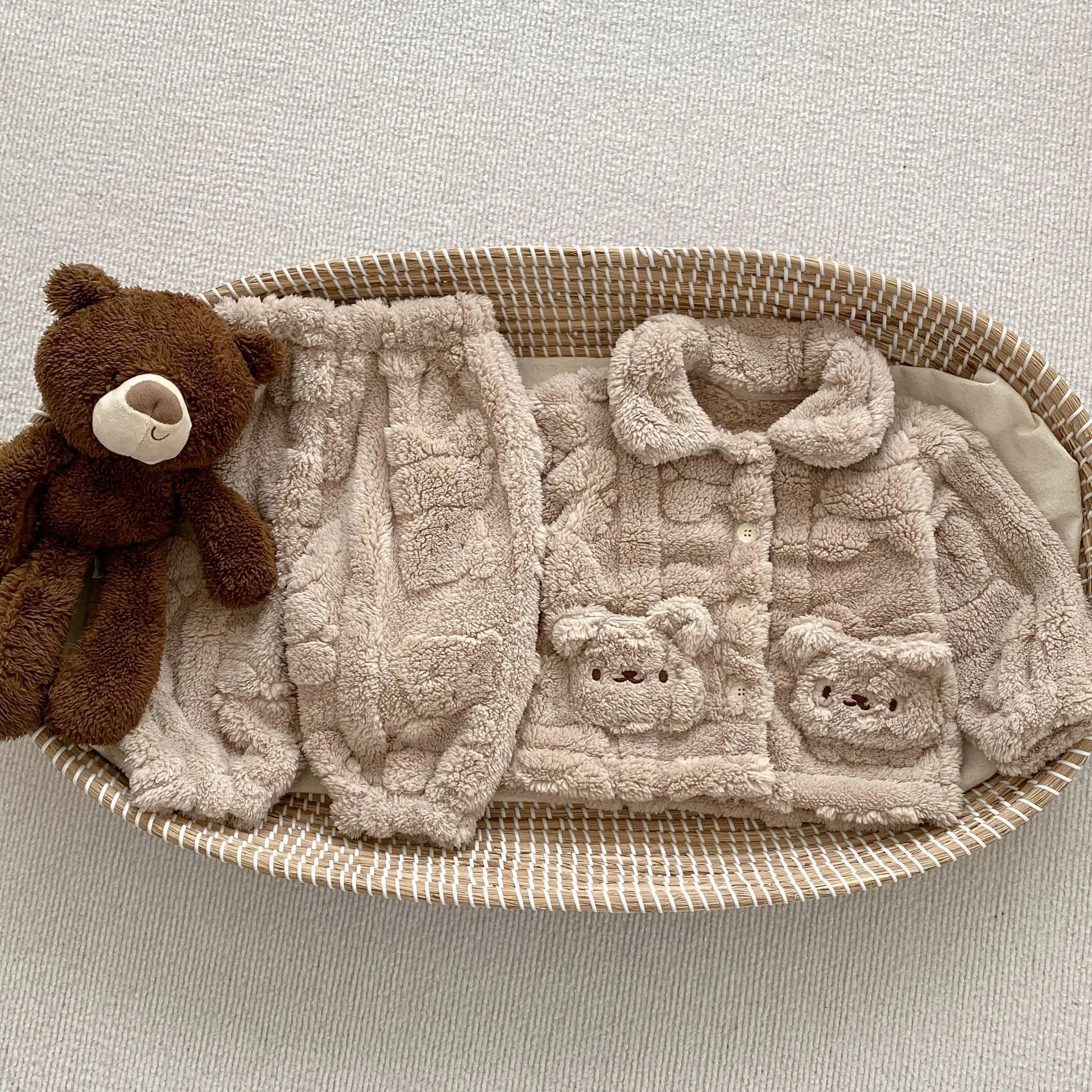 Fluffy Teddy 2 Piece Set | 3 Colours - Image 8