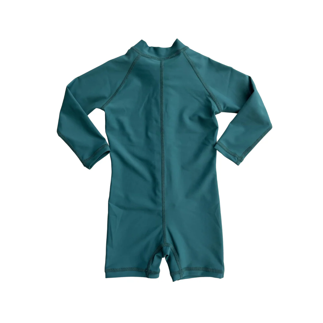 Kicky Swim - One Piece Rashguard Suit | Dark Teal - Image 2