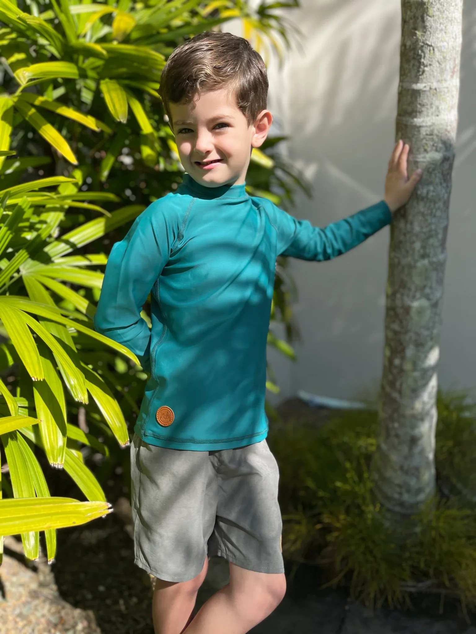 Kicky Swim - Rashguard Top | Dark Teal - Image 2