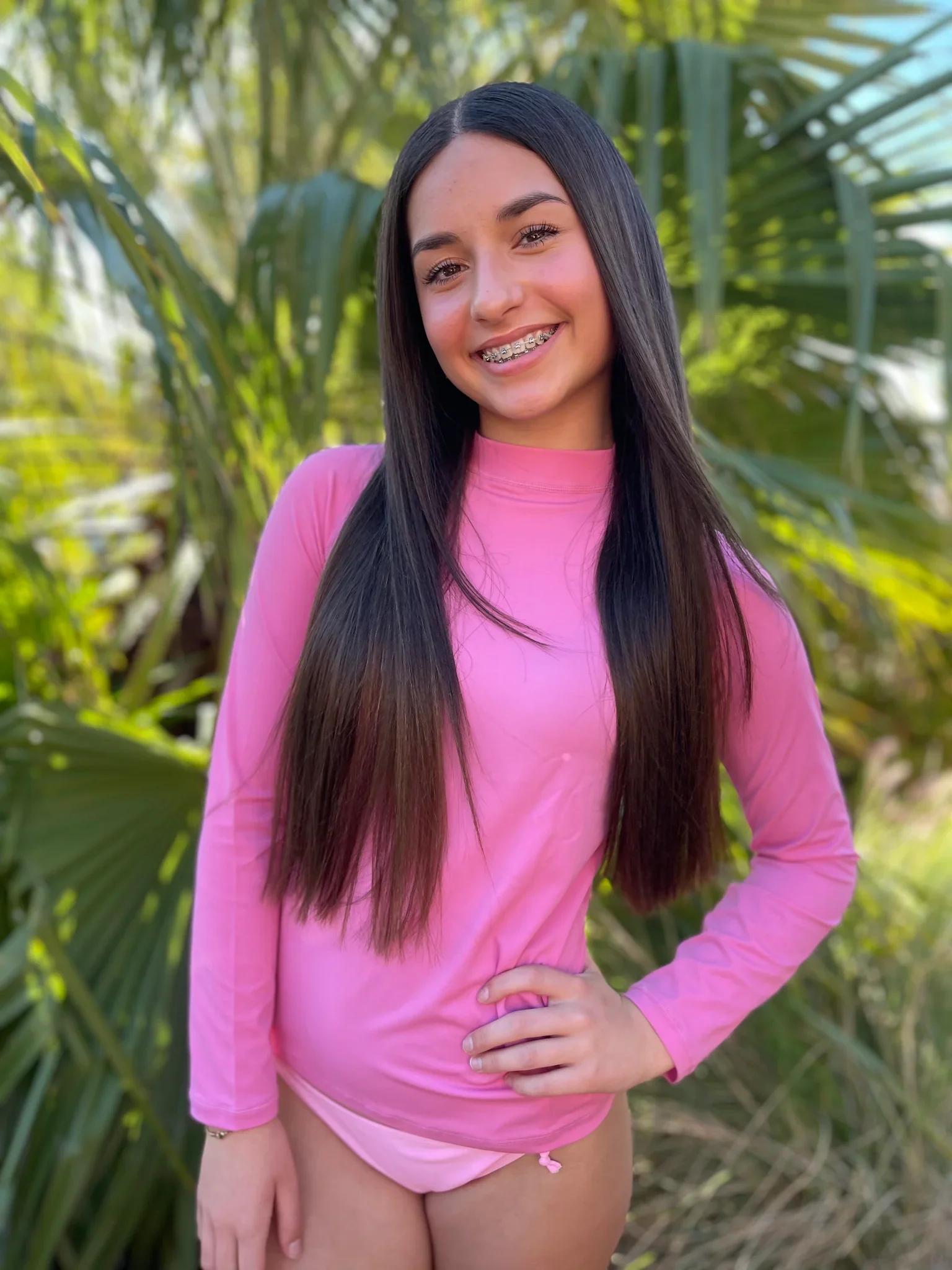 Kicky Swim - Rashguard Top | Malibu Pink - Image 5