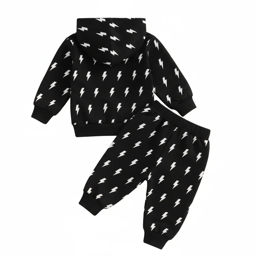 Lightning Tracksuit Set | Black - Image 3