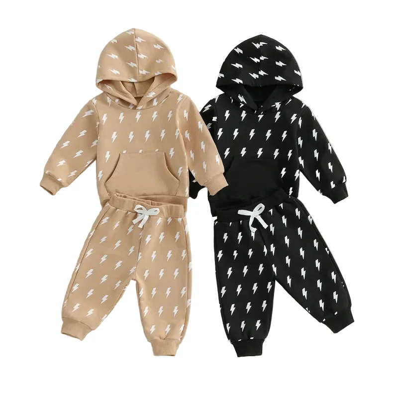 Lightning Tracksuit Set | Black - Image 4