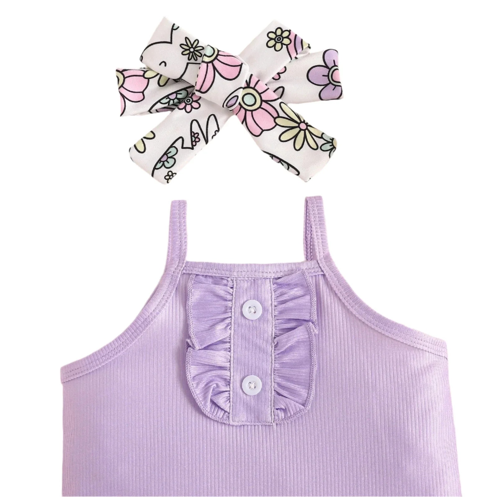 Lilac Floral Flares Set - Image 2