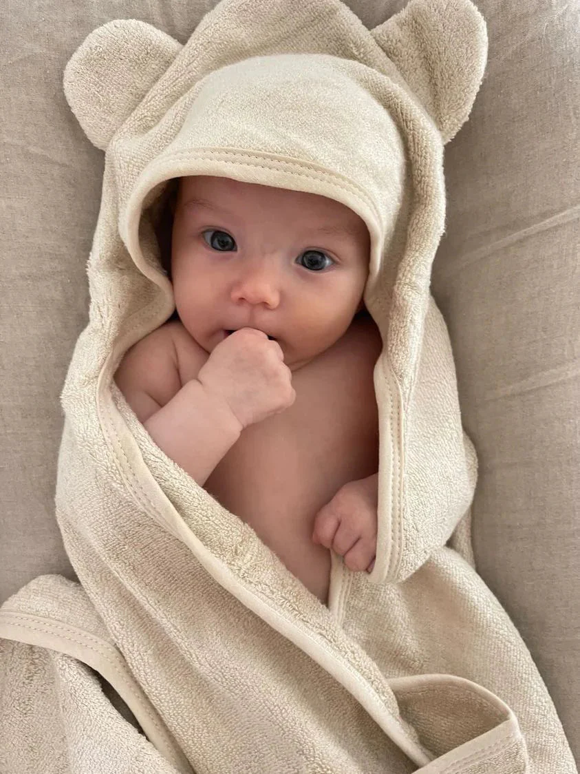 Lilla Hjärtat - Hooded Towel | Wheat *CLEARANCE* - Image 4