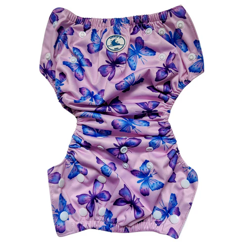 Little E & Co - Reusable Swim Nappy & Mini Wet Bag | Butterflies - Image 2