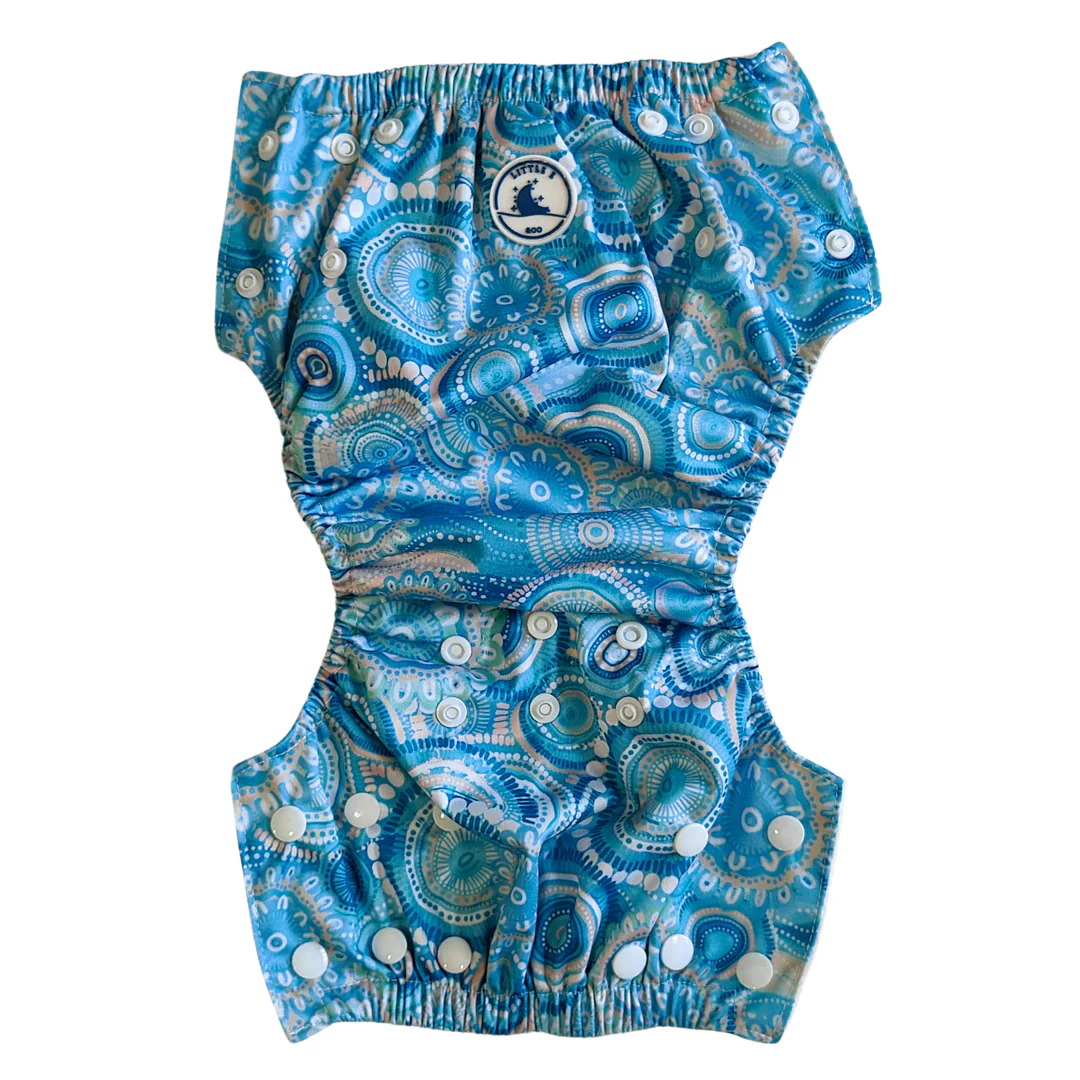 Little E & Co - Reusable Swim Nappy & Mini Wet Bag | Called Home to the Ocean - Image 4