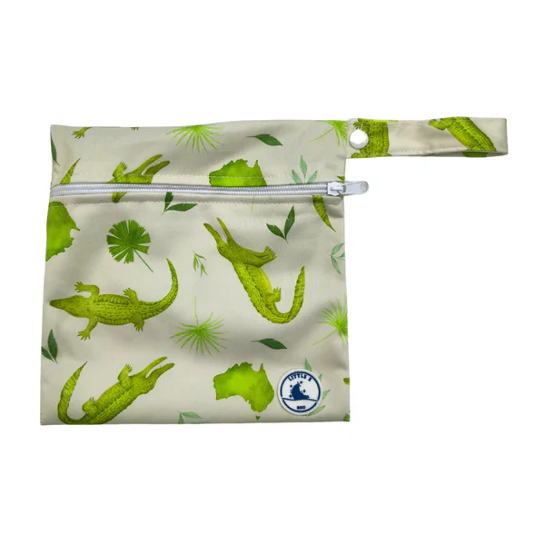 Little E & Co - Reusable Swim Nappy & Mini Wet Bag | Crocodiles - Image 6