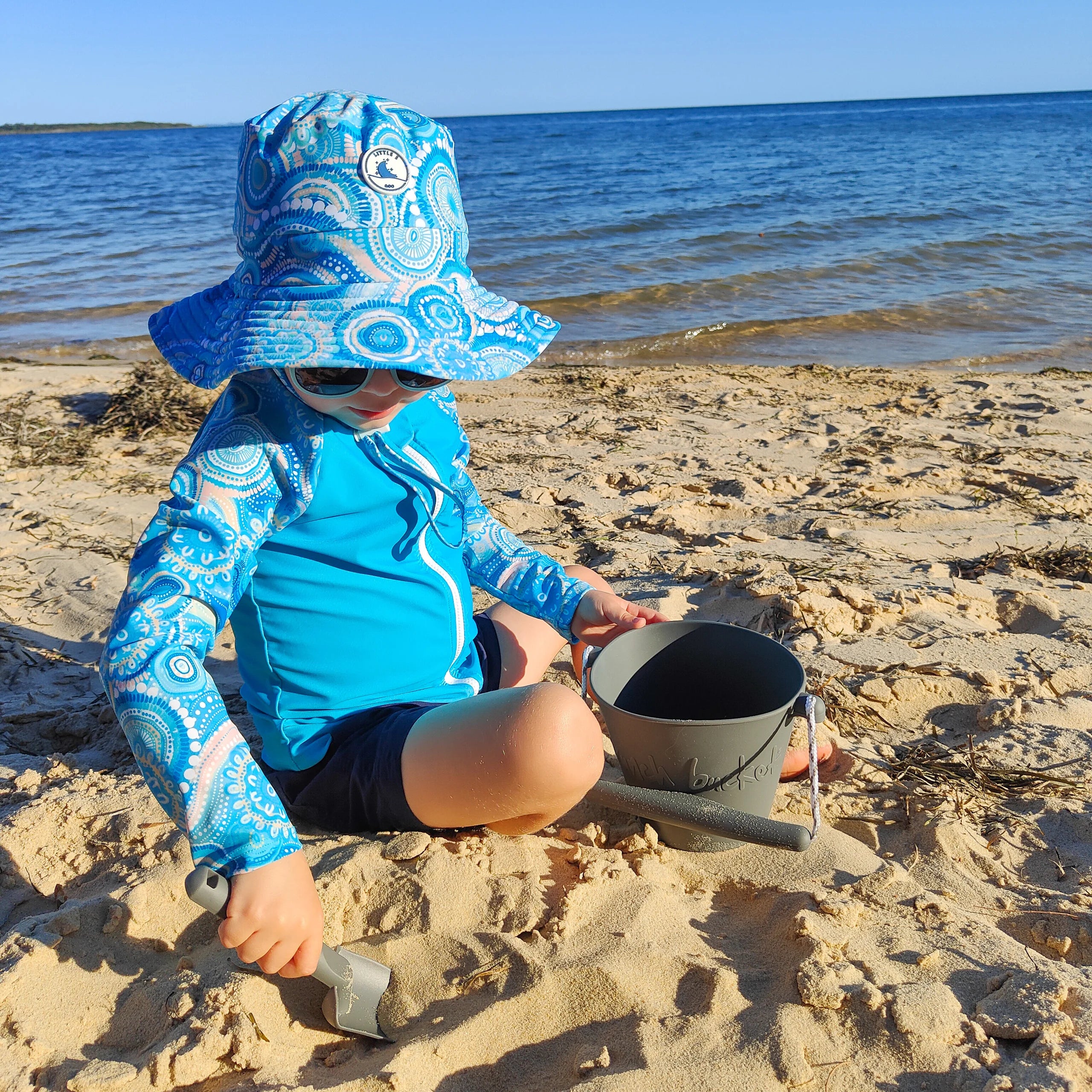 Little E & Co - Reversible Swim Hat | Called Home to the Ocean - Image 2