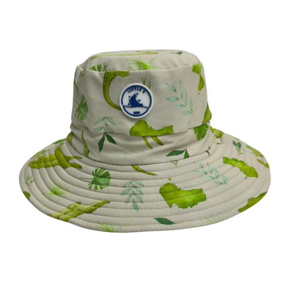 Little E & Co - Reversible Swim Hat | Crocodiles
