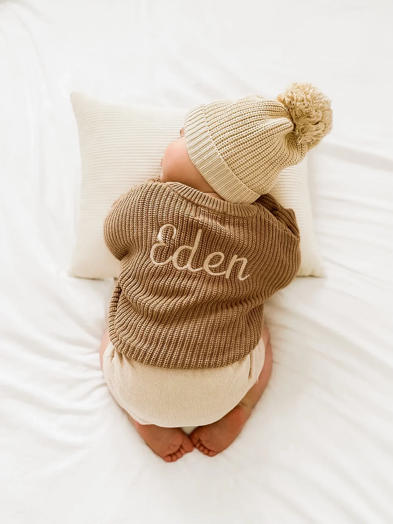 Little Zemi - Personalised Knit Jumper | Caramel - Image 3