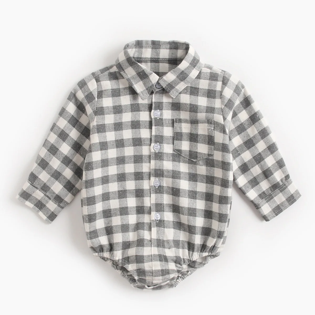 Plaid Button Down Romper | 3 Colours - Image 4