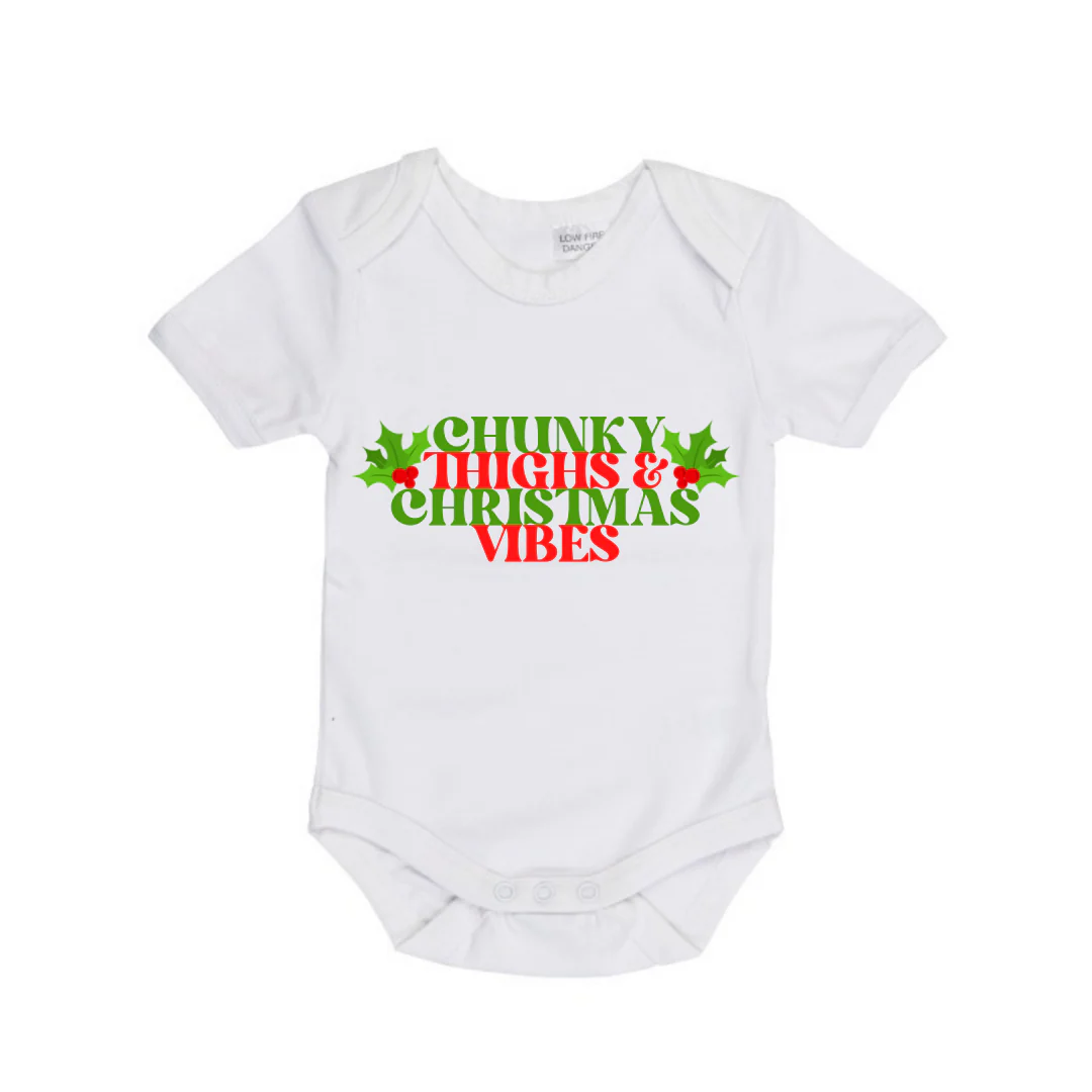 MLW By Design - Christmas Vibes Bodysuit | Black or White